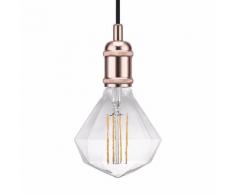 EEK A++, LED-Pendelleuchte Avra II - Stahl - 1-flammig - Kupfer