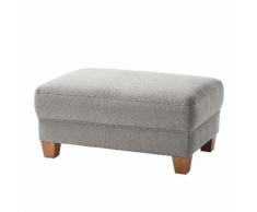Polsterhocker Cebu Webstoff - Silbergrau