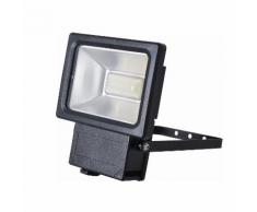 EEK A+, LED-Außenleuchte Strahler II 18-flammig - Grau Aluminium