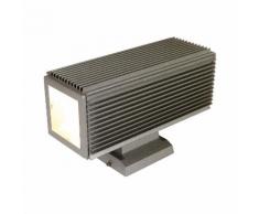 EEK A++, Außenwandleuchte Squared 2-flammig - Silber Aluminium