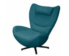 Drehsessel Tom Pure Webstoff - Stoff TBO3 petrol green