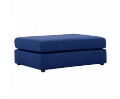 Polsterhocker Bilbao Webstoff - Stoff Ramira Blau