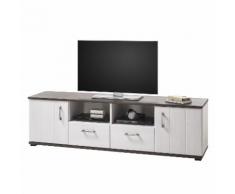 TV-Lowboard Grova - Lärche Sibiu Dekor / Grau - 180 cm