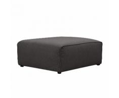 Polsterhocker Hudson Webstoff - Stoff Anda II Anthrazit
