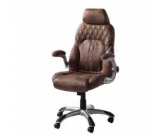 Chefsessel Baylor XXL - Microfaser / Kunststoff - Silber