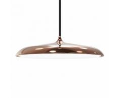 EEK A+, LED-Pendelleuchte Artist - Metall Braun - 1-flammig