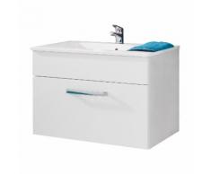 Waschtisch Adamo I - Hochglanz Weiß / Weiß - 81 cm