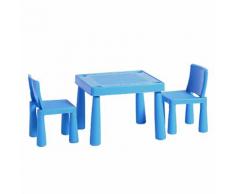 Kindersitzgruppe Hannah Mini (3-teilig) - Kunststoff - Hellblau