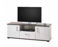TV-Lowboard Grova - Lärche Sibiu Dekor / Grau - 146 cm