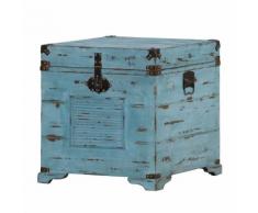 Truhe Chapalasee - Tanne massiv - Vintage blau