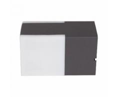 EEK A+, LED-Außen-Wandleuchte Two-Side 96-flammig - Grau Aluminium