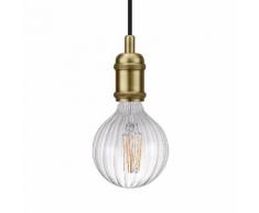 EEK A++, LED-Pendelleuchte Avra I - Stahl - 1-flammig - Messing