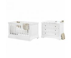 Babyzimmerset Emilia (2-teilig) - Weiß