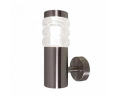 EEK A++, Außenwandleuchte Bubble 1-flammig - Silber Metall