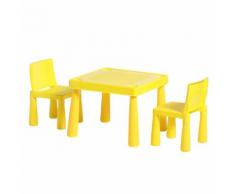 Kindersitzgruppe Hannah Mini (3-teilig) - Kunststoff - Gelb