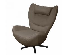 Drehsessel Tom Pure Webstoff - Stoff TBO12 coconut brown