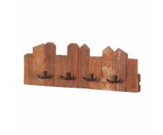 Wandgarderobe Macona - Teak massiv