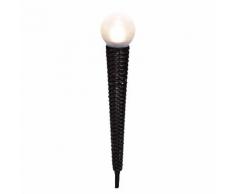 EEK A+, LED-Solar-Erdspieß 1-flammig - Braun Metall