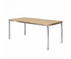 Gartentisch Teakline Exklusiv I - Teak massiv / Edelstahl - 180