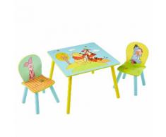Kindersitzgruppe Winnie Puuh (3-teilig) - Fichte teilmassiv - Mehrfarbig