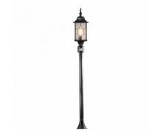 EEK A++, Wegeleuchte Milano (mit Bewegungsmelder) - Aluminium/Glas - 1-flammig