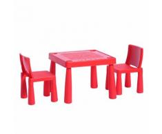 Kindersitzgruppe Hannah Mini (3-teilig) - Kunststoff - Rot