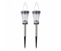 LED-Solarleuchte Madagaskar (2er Set)