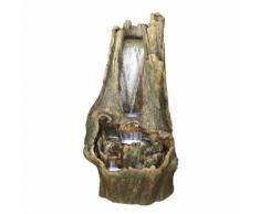 EEK A+, LED-Außen-Brunnen 52cm 3-flammig - Beige Kunststoff