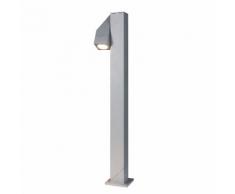 EEK A++, Energiespar-Außensockelleuchte Pan II 1-flammig - Silber Aluminium