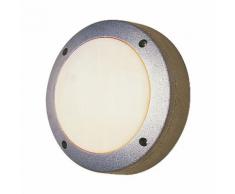 EEK A++, Außen-Decken-Wandleuchte Ø15cm 1-flammig - Grau Aluminium
