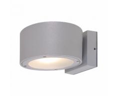 EEK A++, Energiespar-Außenwandleuchte Bar 2-flammig - Silber Aluminium