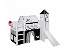Spielbett JELLE Pirat Schwarz