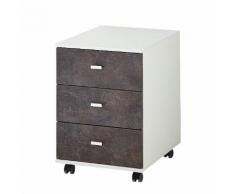 Rollcontainer Altino - Basalt / Weiß
