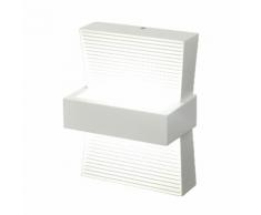 EEK A+, LED Außenwandleuchte Midway 1-flammig - Weiß Aluminium