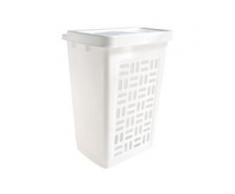 Wäschebox 60 l, Abmessungen: 44 x 35 x 61 cm, Farbe: weiß