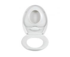 WENKO Family WC-Sitz, mit Absenkautomatik, Der 2 in 1 WC-Sitz für Kinder und Eltern, mit Easy-Close Absenkautomatik, WC-Doppelsitz, Farbe: weiß