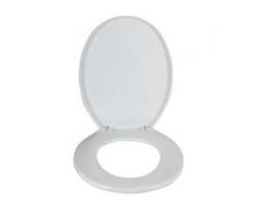 WENKO Aurora WC-Sitz, Euronorm, mit variabler Kunststoffbefestigung, sehr bruchstabil, Thermoplast WC-Sitz, Farbe: weiß