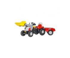 Trettraktor rollyKid Steyr 6165 CVT mit Frontlader und Anhänger