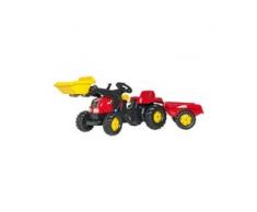 Trettraktor rollyKid-X mit Frontlader und Anhänger