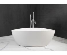 Freistehende Badewanne aus Mineralguss 157x70x57,2 cm in Weiß Glanz oder (Matt, sofort lieferbar)
