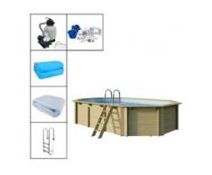 Trendline Holzpool-Set Oval 610 x 400 x 124 cm