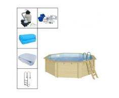 Trendline Holzpool-Set Rund 400 x 124 cm