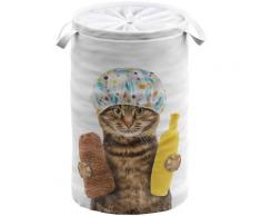 Sanilo Wäschekorb »Shower Cat«, 60 Liter, faltbar, mit Sichtschutz