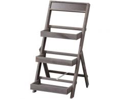 welltime Badregal, Breite 37 cm, Blumentreppe, 3 Ablagen, aus Massivholz