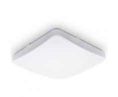 B.K.Licht LED Deckenleuchte, LED Deckenlampe quadratisch inkl. 12W LED Leuchtmittel 1200lm warmweiße Lichtfarbe IP20 Weiß