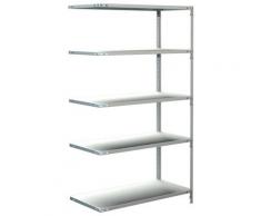 SCHULTE Regalwelt Anbauregal »Schraubsystem-Anbauregal«, Metall weiß, 1800x1000x500 mm, 5 Böden