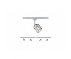 Paulmann Schienensystem-Sets »URail Set G10 Blossom Rauch Chrom matt max. 4x10W Schienensystem«, 0,22 Zentimeter, (1-tlg)