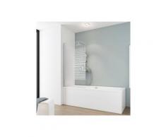 Schulte Badewannenaufsatz »Wega«, Sicherheitsglas, (1 tlg), teilgerahmt, BxH: 80 x 140 cm
