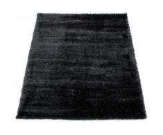 Hochflor-Teppich »Touch 100«, Paco Home, rechteckig, Höhe 45 mm, weicher Uni Shaggy mit Glanz Garn, Wohnzimmer