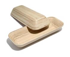 Franz Müller Flechtwaren Schale »Bamboo«, Bambus, (Set, 2-tlg), antimikrobiell, je Gr. 37 x 15 cm
